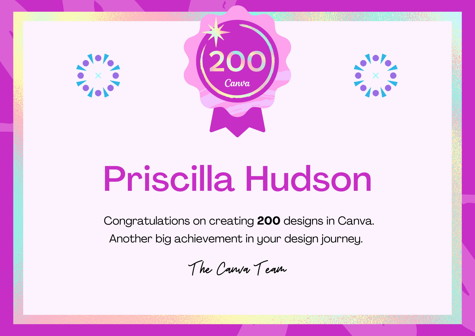 Priscilla Hudson on Canva